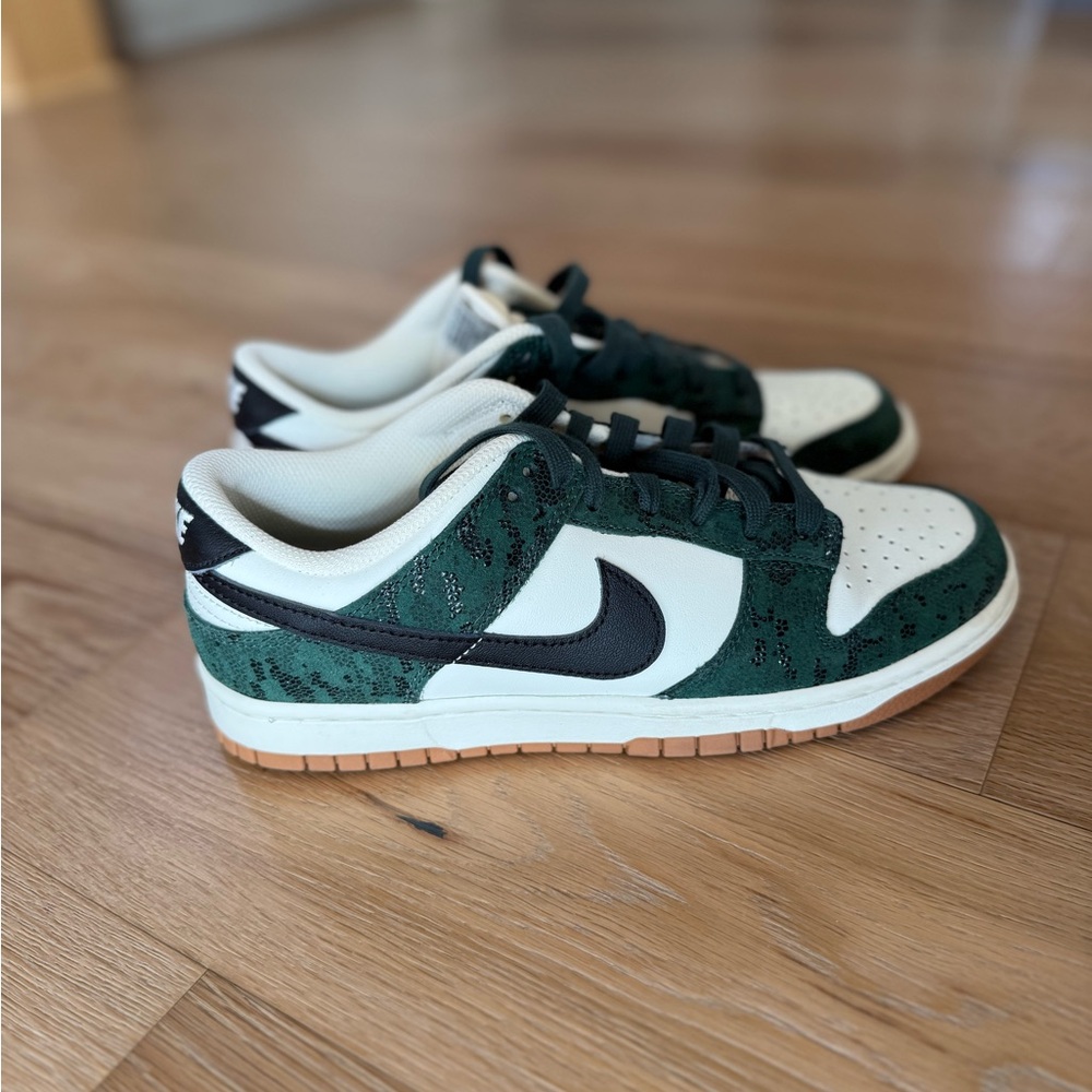 Nike Green and White Athletic Shoes